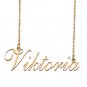 Custom Personalized Name Necklace in Golden Silver for Women Viktoria