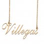 Custom Personalized Name Necklace in Golden Silver for Women Villegas