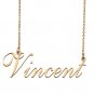 Custom Personalized Name Necklace in Golden Silver for Women Vincent