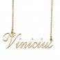 Custom Personalized Name Necklace in Golden Silver for Women Vinicius
