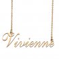 Custom Personalized Name Necklace in Golden Silver for Women Vivienne