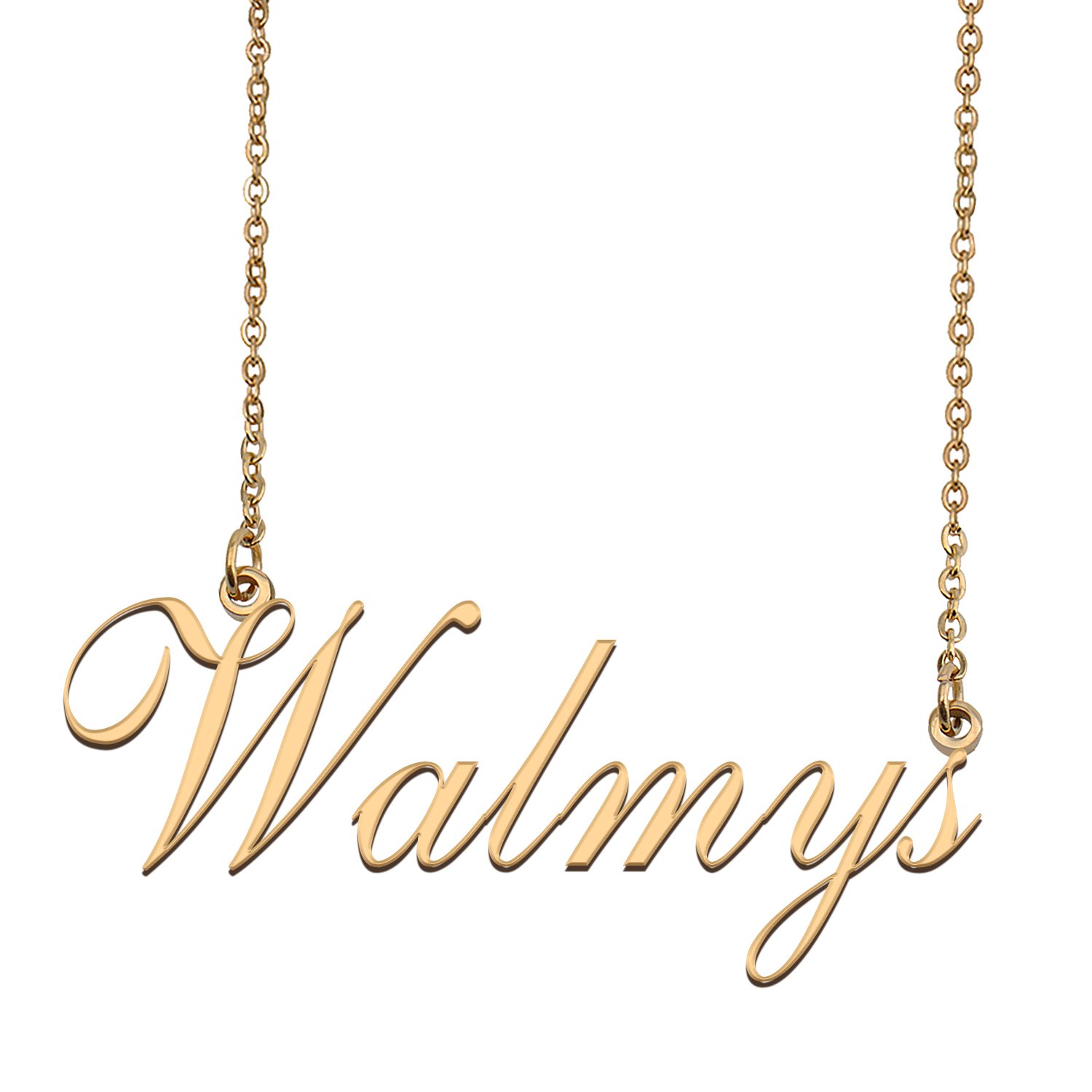 Custom Personalized Name Necklace in Golden Silver for Women Walmys