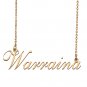 Custom Personalized Name Necklace in Golden Silver for Women Warraina