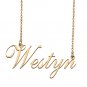 Custom Personalized Name Necklace in Golden Silver for Women Westyn