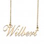 Custom Personalized Name Necklace in Golden Silver for Women Wilbert