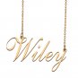 Custom Personalized Name Necklace in Golden Silver for Women Wiley