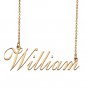 Custom Personalized Name Necklace in Golden Silver for Women William