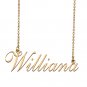 Custom Personalized Name Necklace in Golden Silver for Women Williana