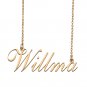 Custom Personalized Name Necklace in Golden Silver for Women Willma