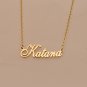 Custom Personalized Name Necklace in Golden Silver for Women Wilnie