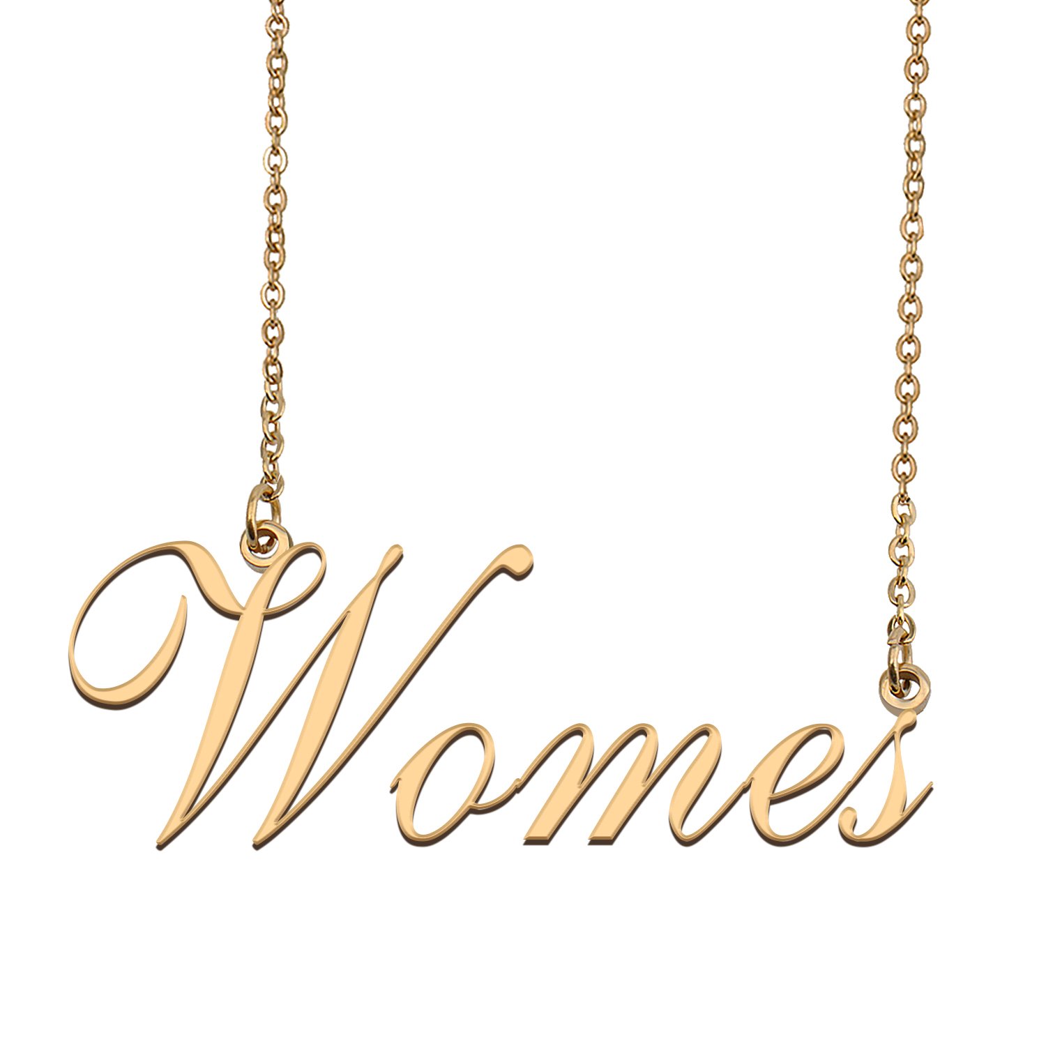 Custom Personalized Name Necklace in Golden Silver for Women Womes