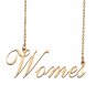 Custom Personalized Name Necklace in Golden Silver for Women Womes