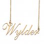 Custom Personalized Name Necklace in Golden Silver for Women Wylder