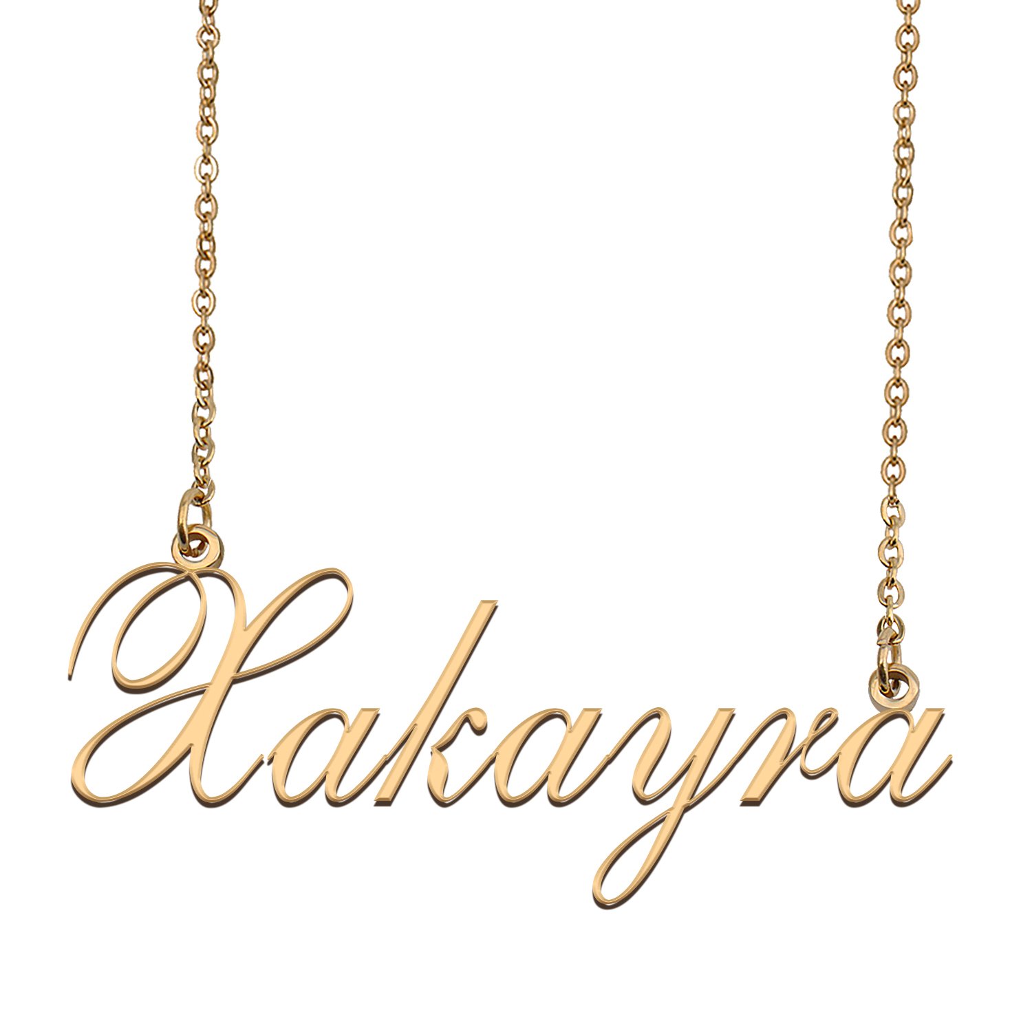 Custom Personalized Name Necklace in Golden Silver for Women Xakayra