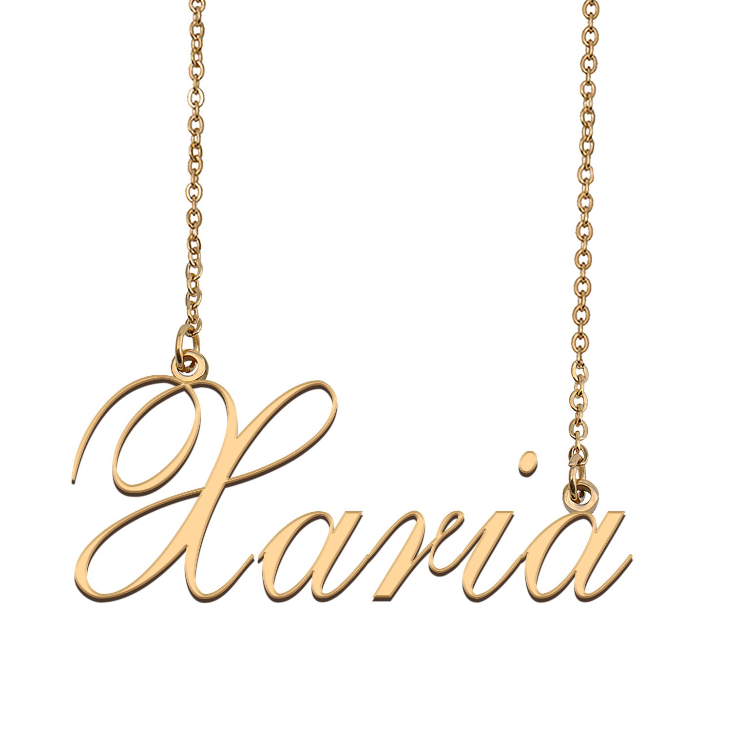 Custom Personalized Name Necklace in Golden Silver for Women Xaria