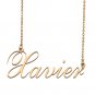 Custom Personalized Name Necklace in Golden Silver for Women Xavier