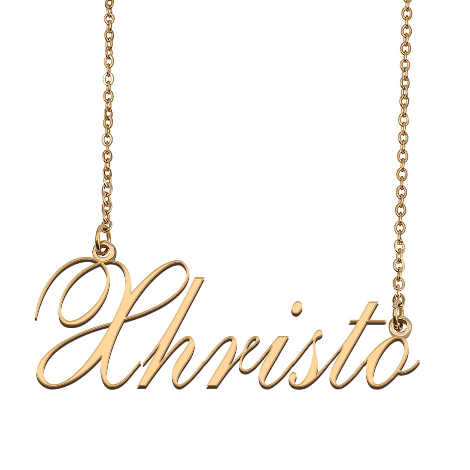 Custom Personalized Name Necklace in Golden Silver for Women Xhristo