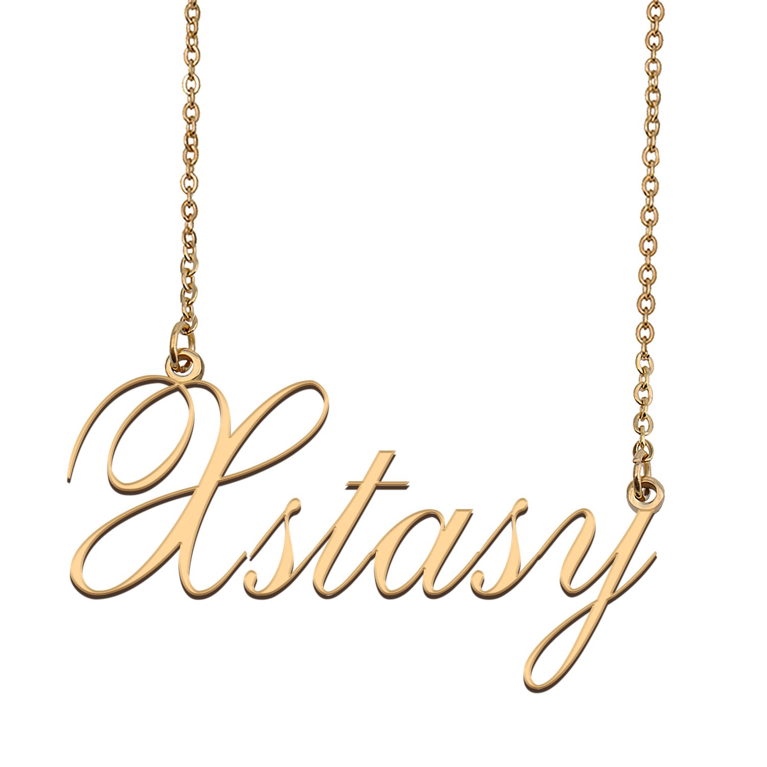 Custom Personalized Name Necklace in Golden Silver for Women Xstasy