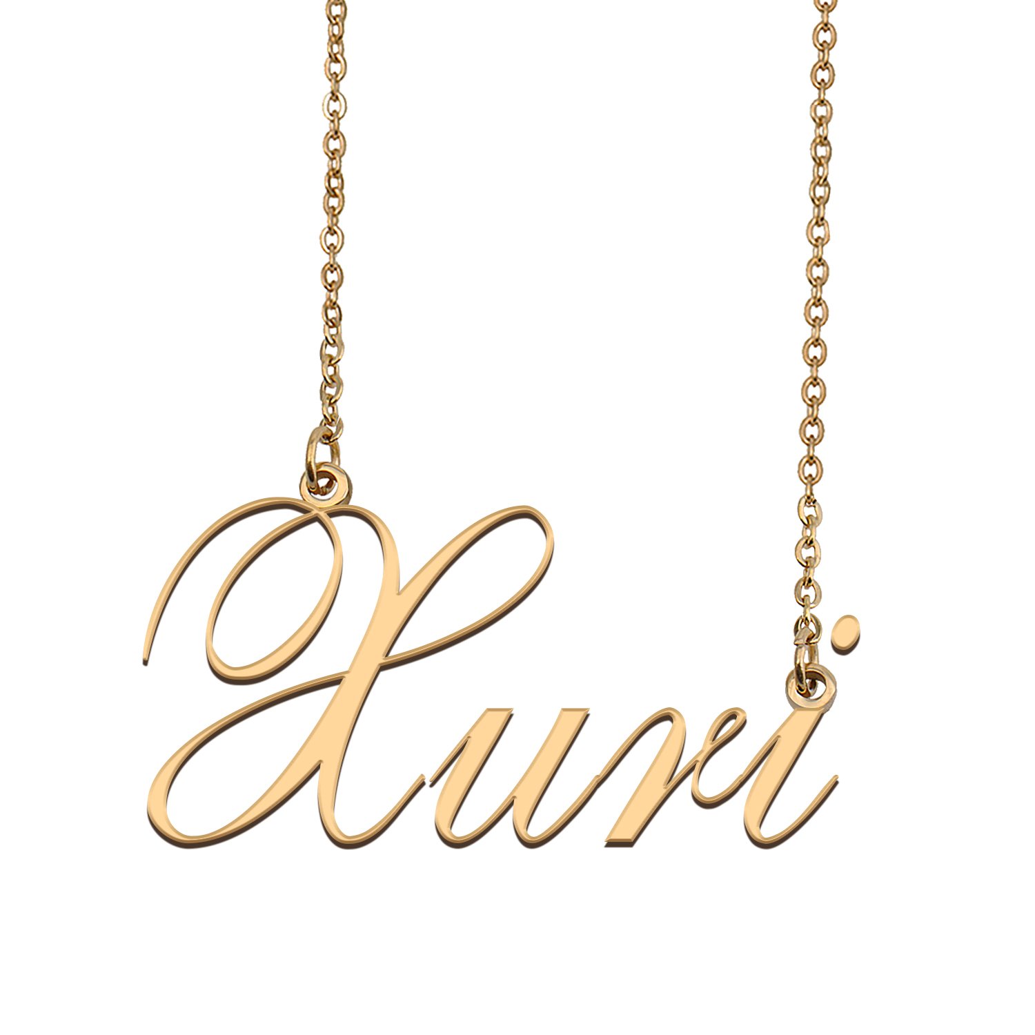 Custom Personalized Name Necklace in Golden Silver for Women Xuri