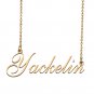 Custom Personalized Name Necklace in Golden Silver for Women Yackelin