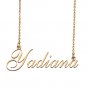 Custom Personalized Name Necklace in Golden Silver for Women Yadiana