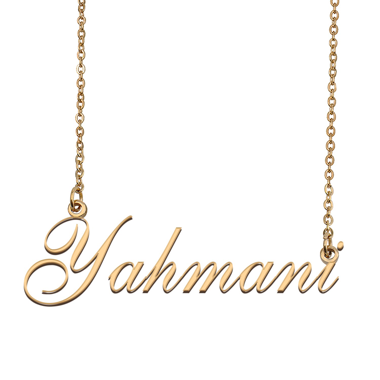 Custom Personalized Name Necklace in Golden Silver for Women Yahmani