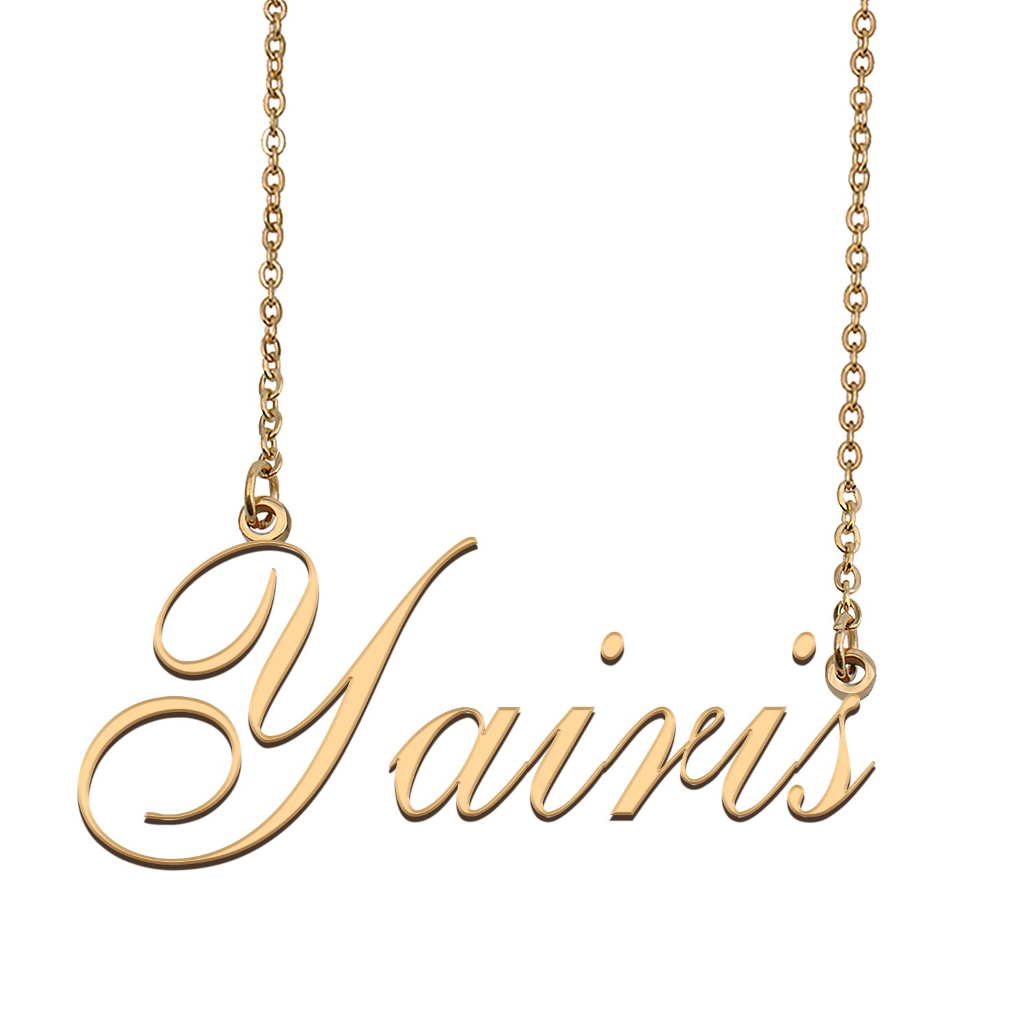 Custom Personalized Name Necklace in Golden Silver for Women Yairis