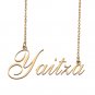 Custom Personalized Name Necklace in Golden Silver for Women Yaitza