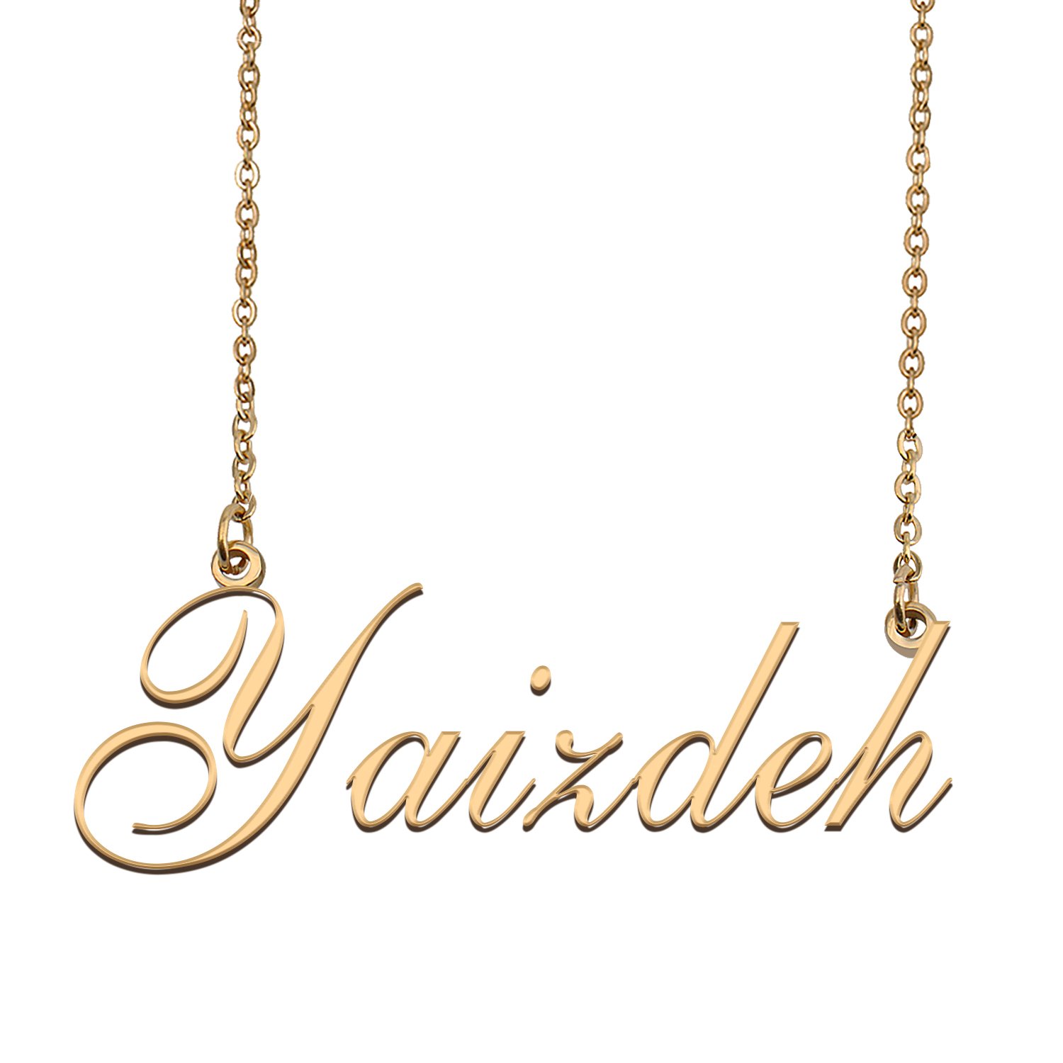 Custom Personalized Name Necklace in Golden Silver for Women Yaizdeh