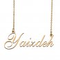 Custom Personalized Name Necklace in Golden Silver for Women Yaizdeh