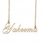 Custom Personalized Name Necklace in Golden Silver for Women Yakeema