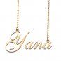 Custom Personalized Name Necklace in Golden Silver for Women Yana