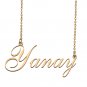 Custom Personalized Name Necklace in Golden Silver for Women Yanay