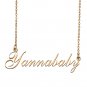 Custom Personalized Name Necklace in Golden Silver for Women Yannababy
