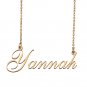 Custom Personalized Name Necklace in Golden Silver for Women Yannah