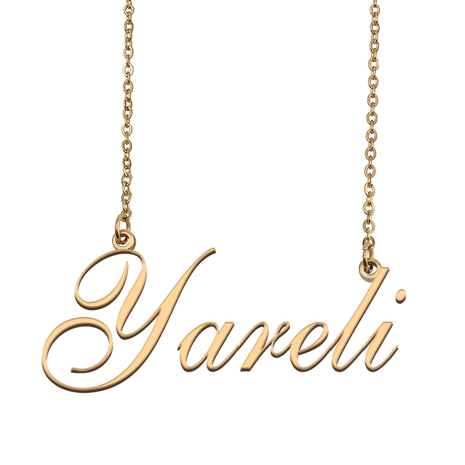 Custom Personalized Name Necklace in Golden Silver for Women Yareli