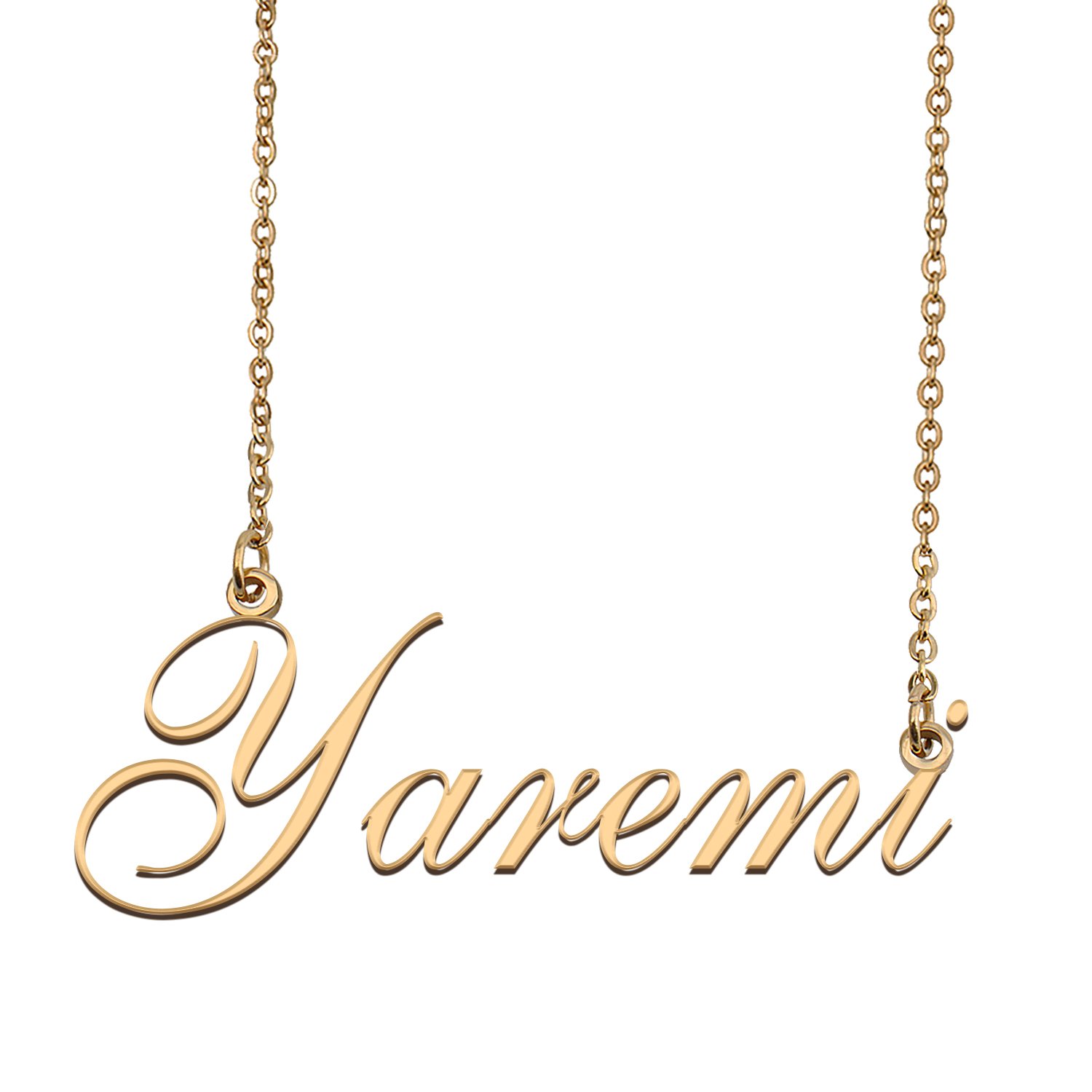 Custom Personalized Name Necklace in Golden Silver for Women Yaremi