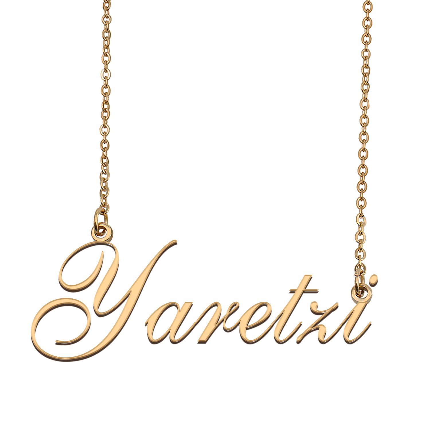 Custom Personalized Name Necklace in Golden Silver for Women Yaretzi