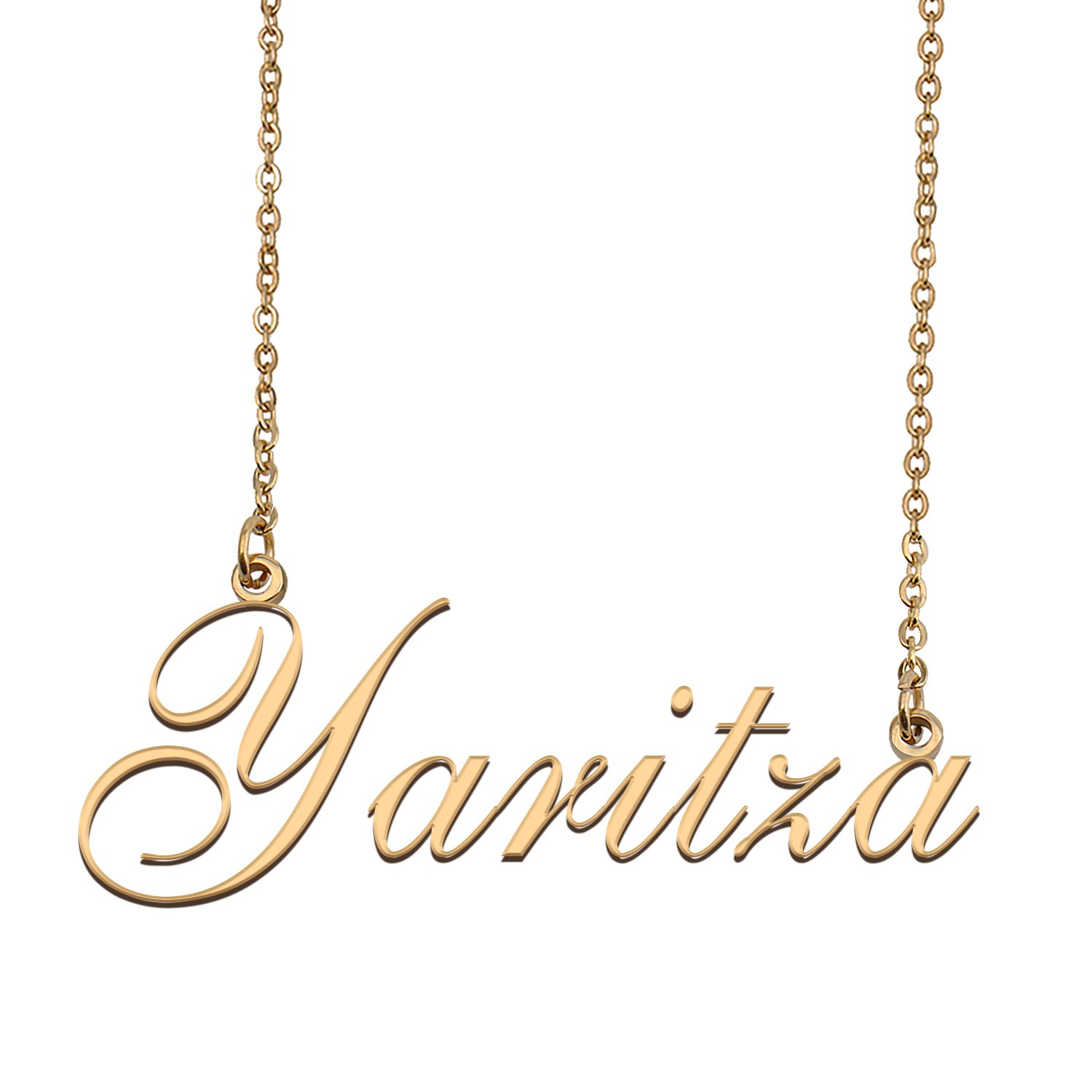 Custom Personalized Name Necklace in Golden Silver for Women Yaritza