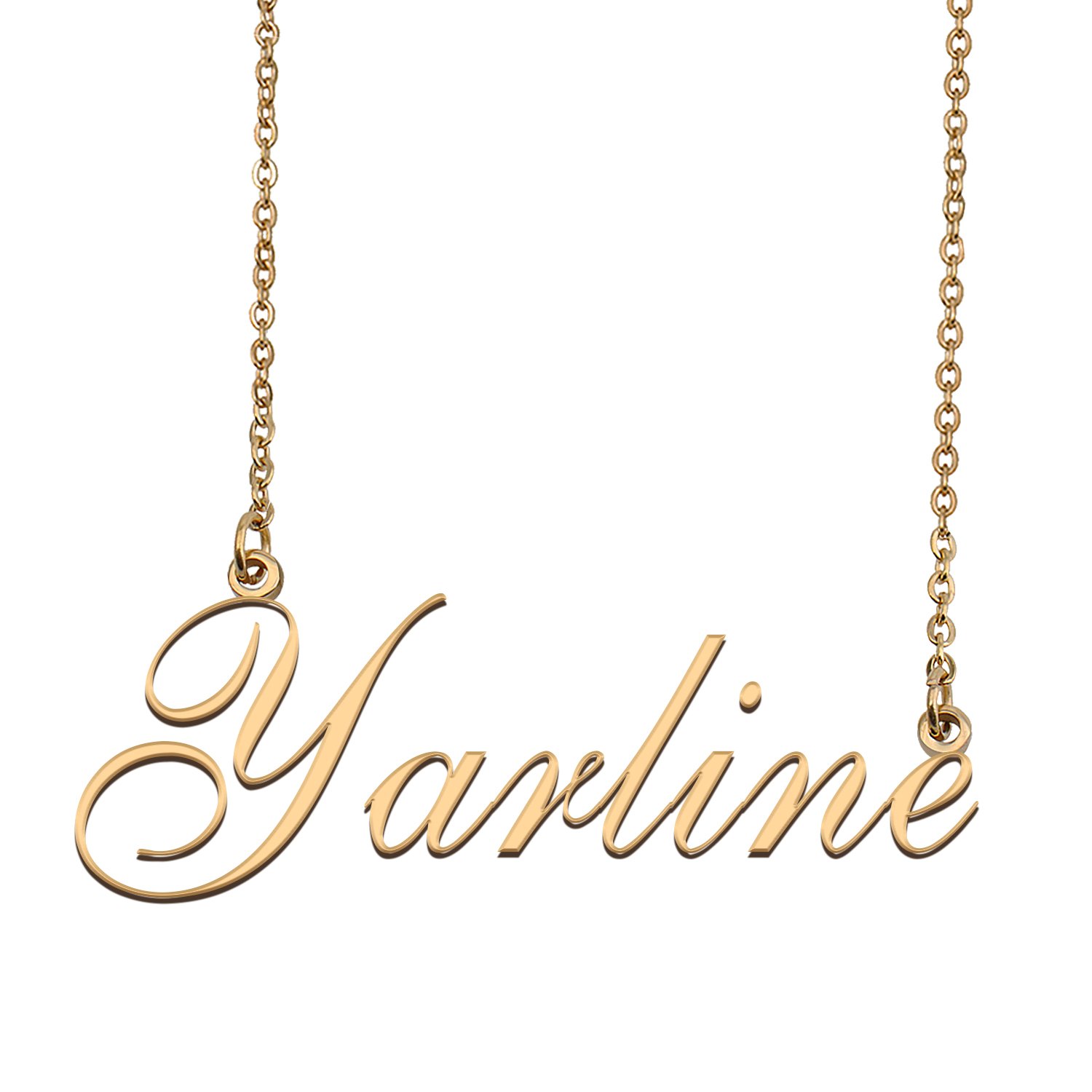 Custom Personalized Name Necklace in Golden Silver for Women Yarline