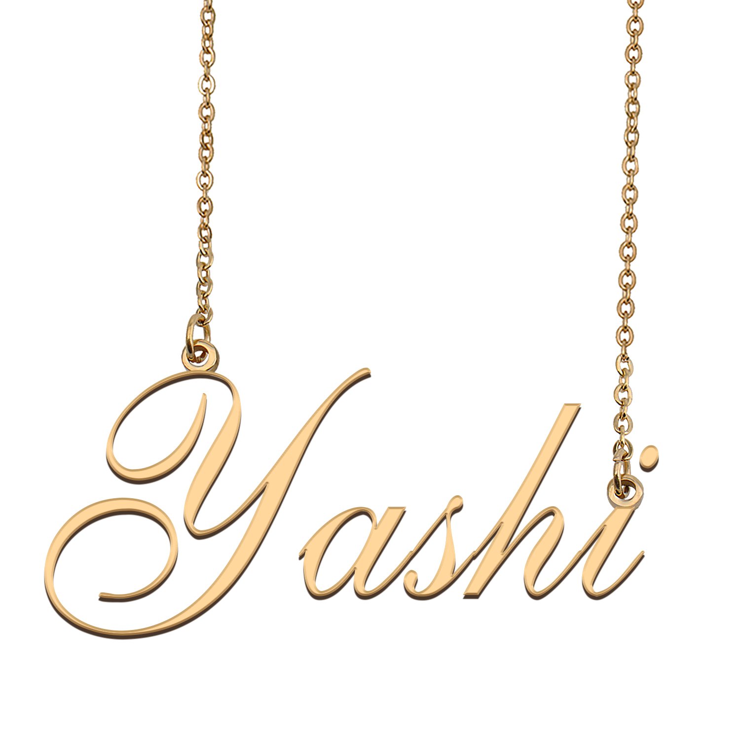 Custom Personalized Name Necklace in Golden Silver for Women Yashi