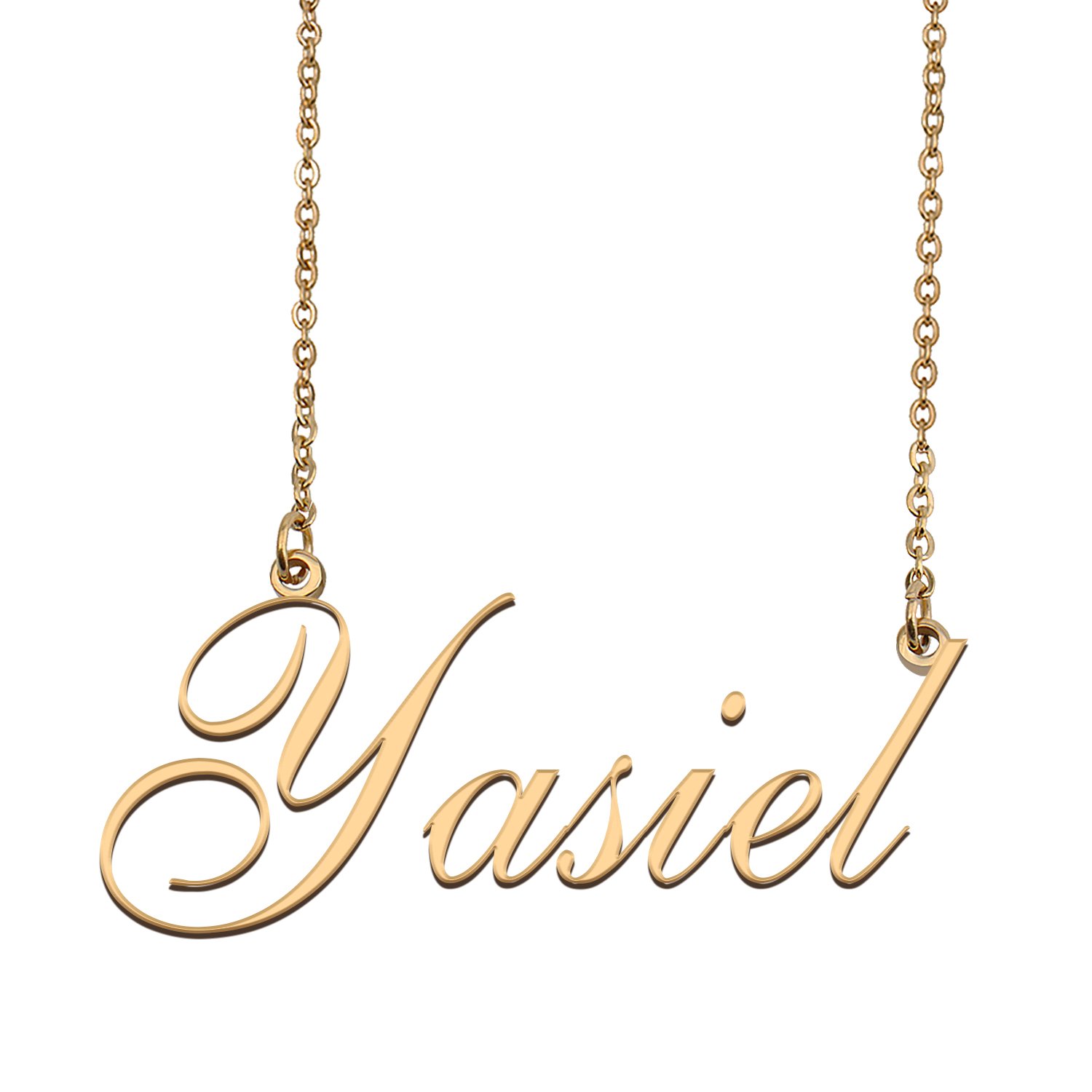 Custom Personalized Name Necklace in Golden Silver for Women Yasiel