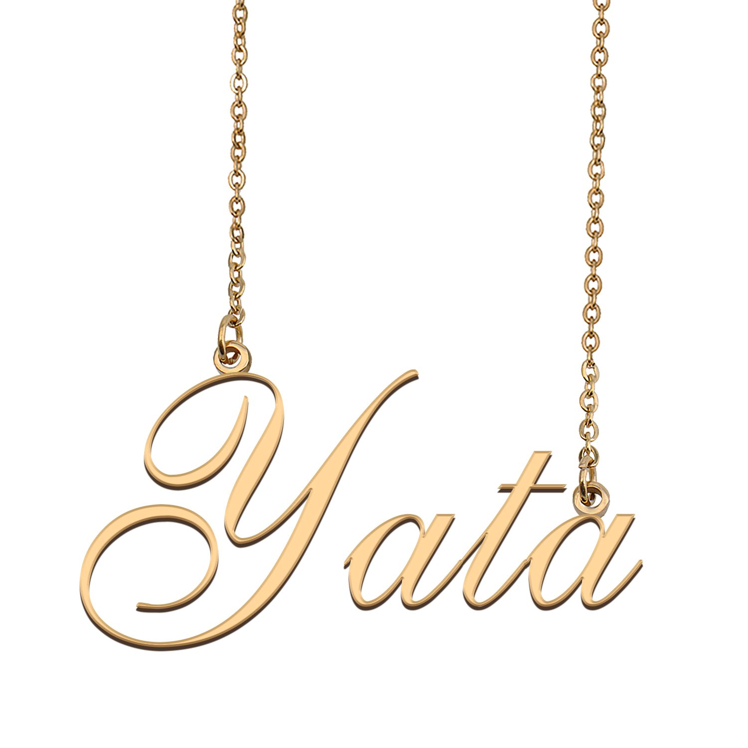 Custom Personalized Name Necklace in Golden Silver for Women Yata