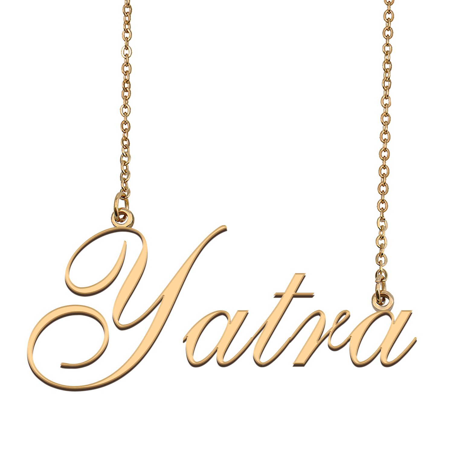 Custom Personalized Name Necklace in Golden Silver for Women Yatra