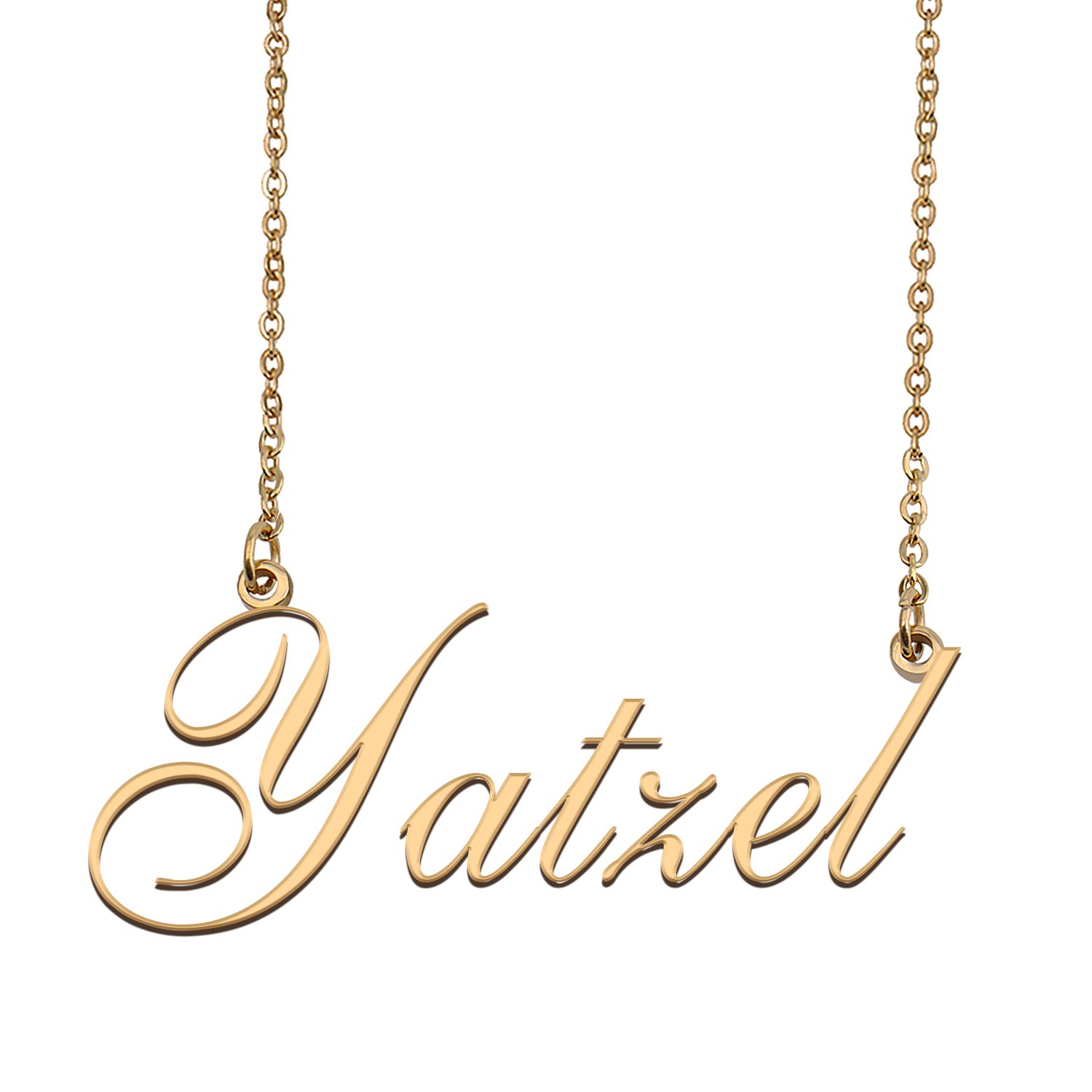 Custom Personalized Name Necklace in Golden Silver for Women Yatzel