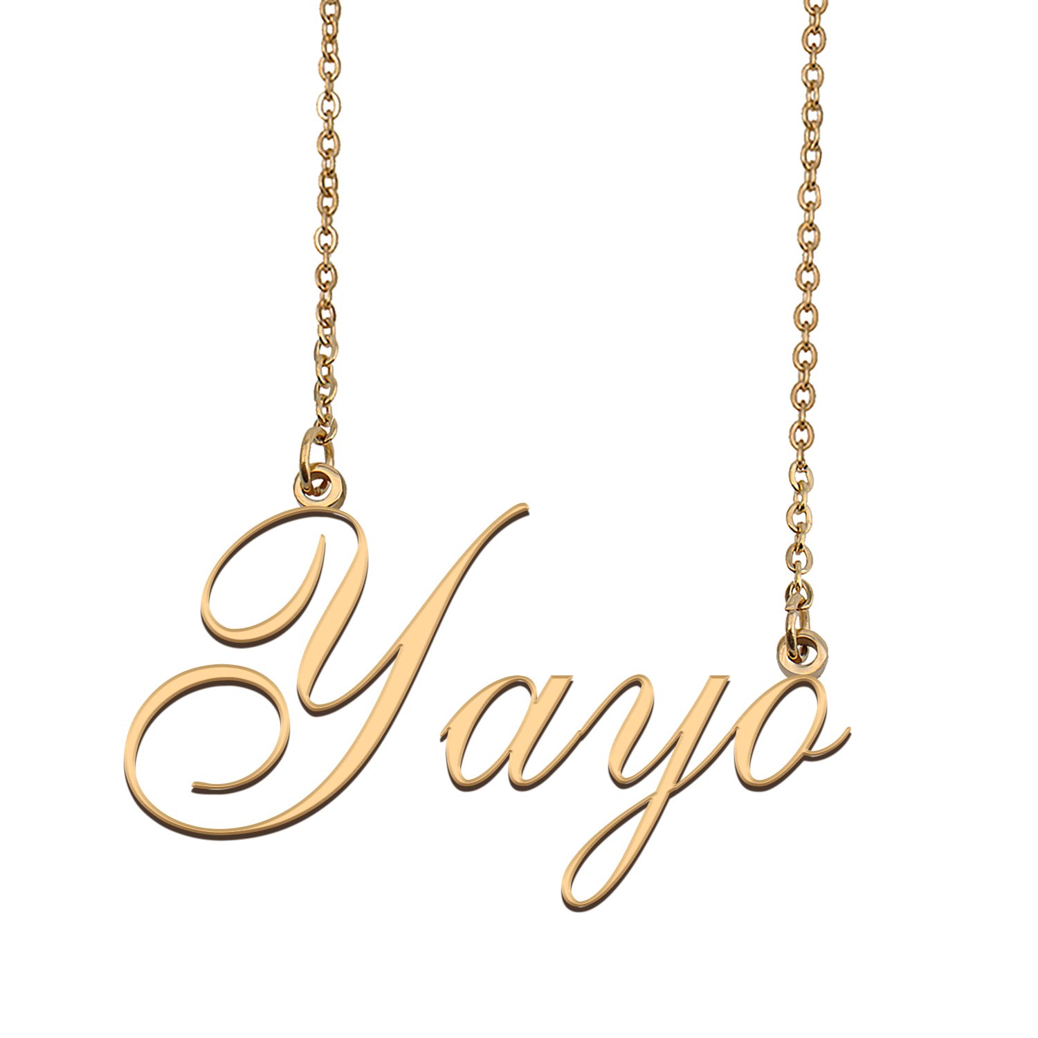 Custom Personalized Name Necklace in Golden Silver for Women Yayo