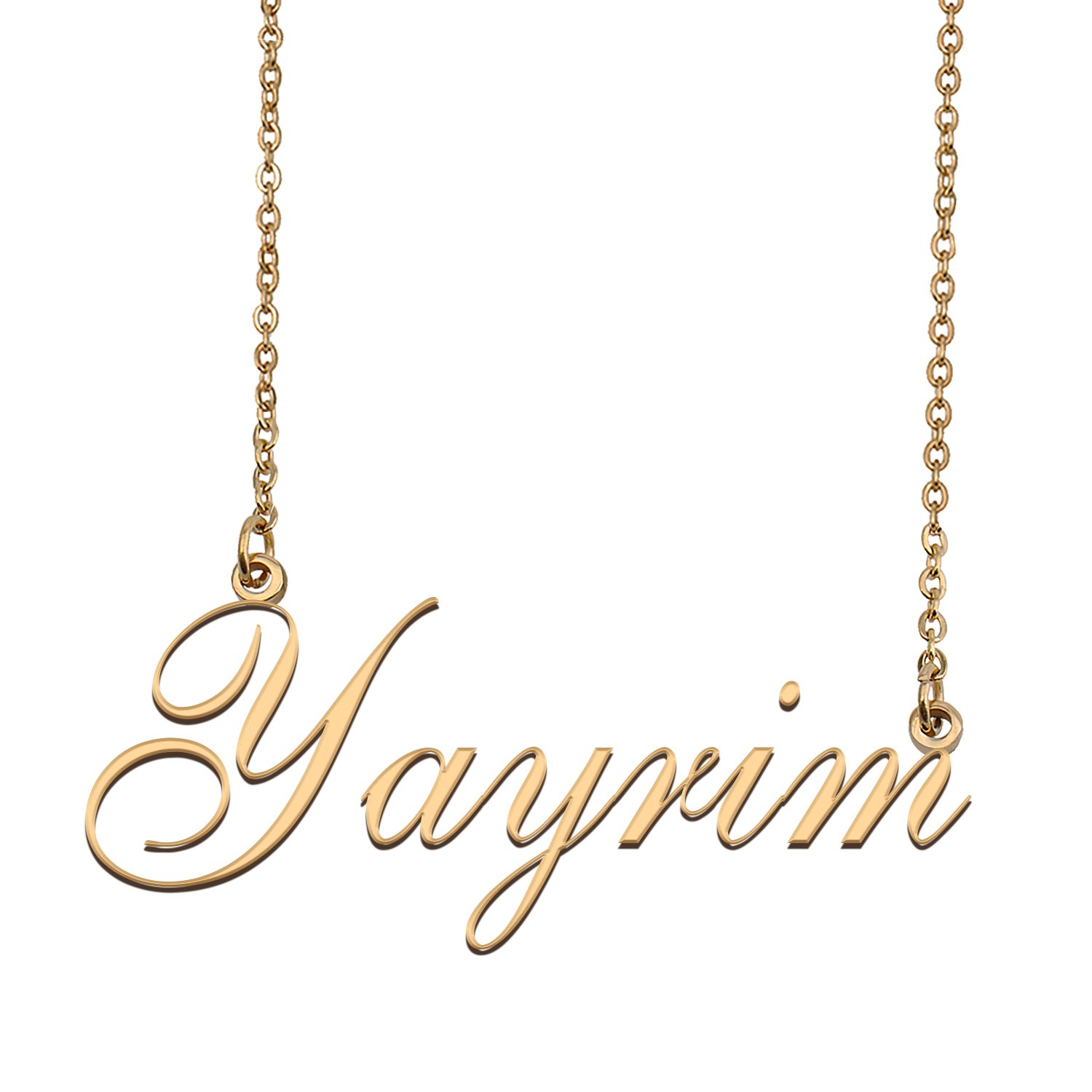 Custom Personalized Name Necklace in Golden Silver for Women Yayrim