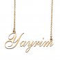 Custom Personalized Name Necklace in Golden Silver for Women Yayrim