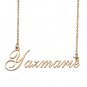 Custom Personalized Name Necklace in Golden Silver for Women Yazmarie