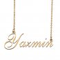 Custom Personalized Name Necklace in Golden Silver for Women Yazmin